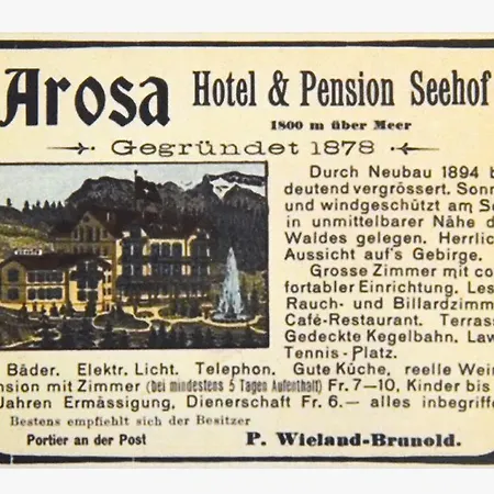 Seehof-arosa Hotel Arosa